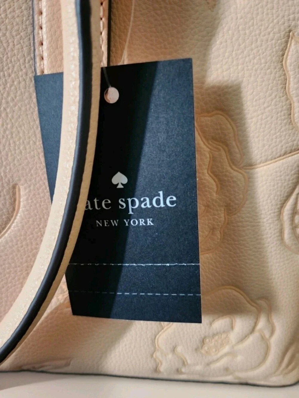 NWT Kate Spade Bag Thompson Street Floral Embossed Medium Satchel W/Strap